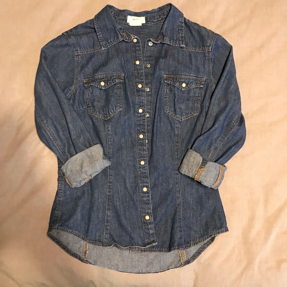 Jean button up